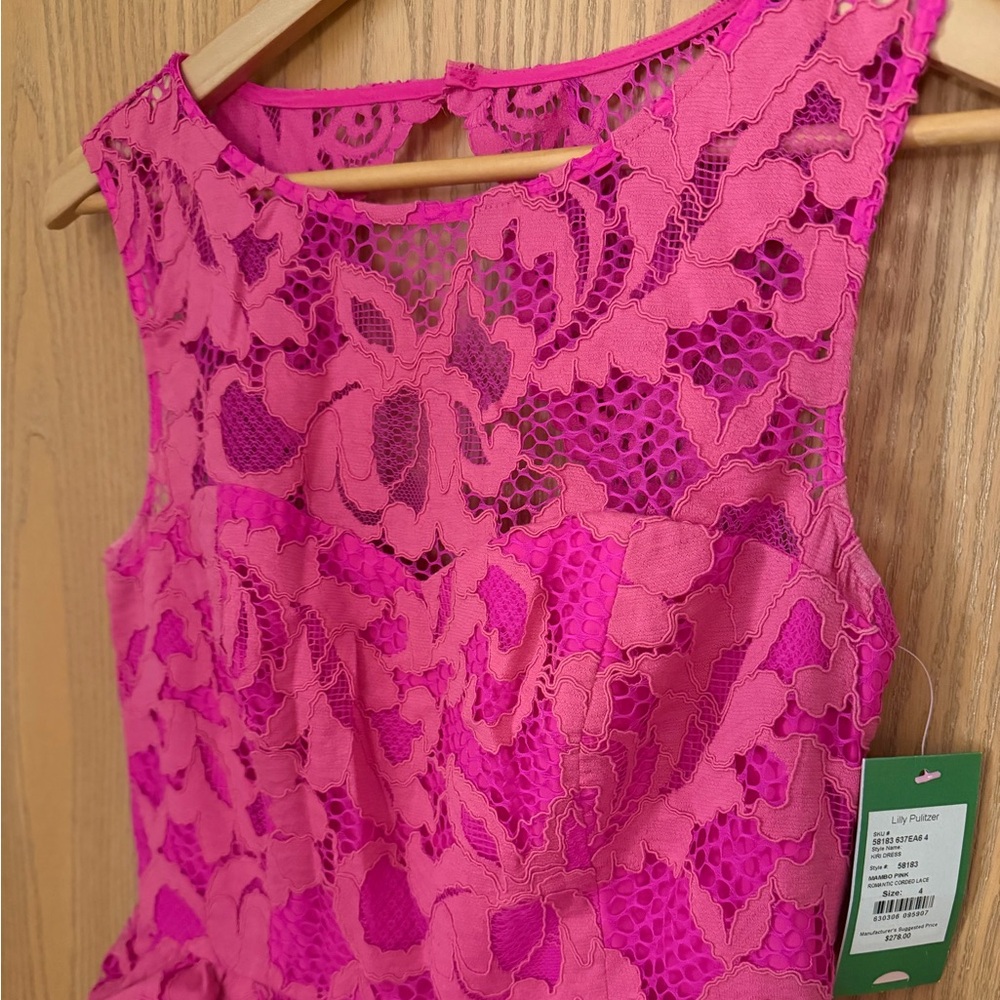 Lilly Pulitzer Pink Lace Mini Dress - Picture 2 of 9